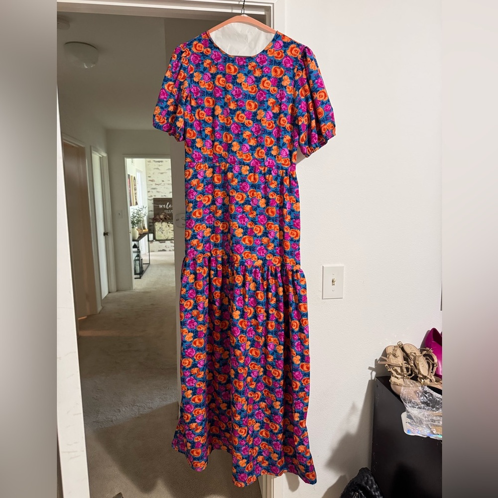 Boohoo floral maxi dress